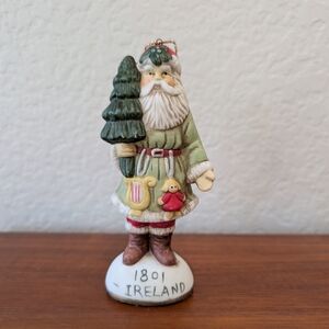 Vintage 70s 1801 Ireland Santa Claus Figurine 5" Collectible